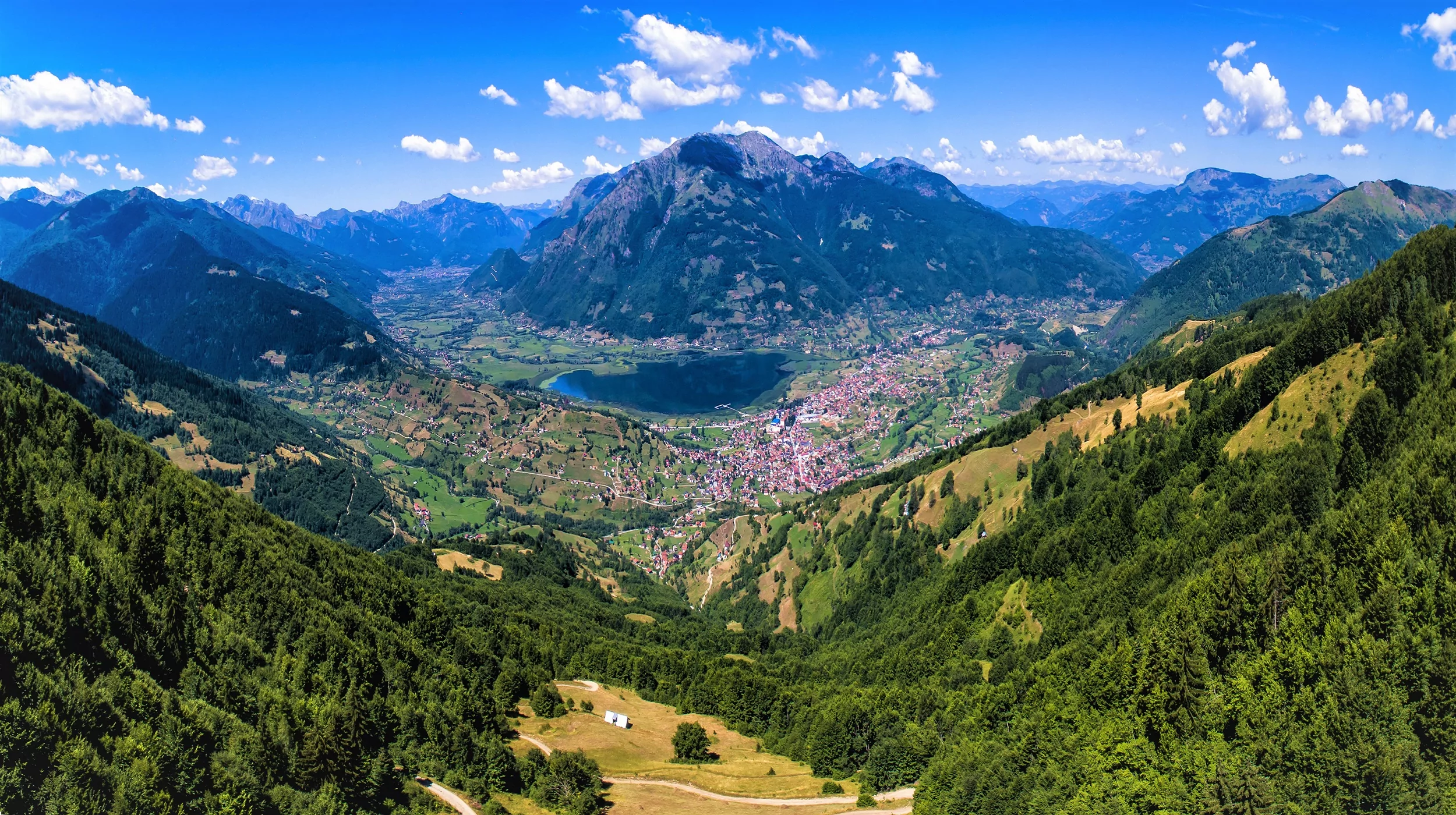Mountain city Plav Montenegro