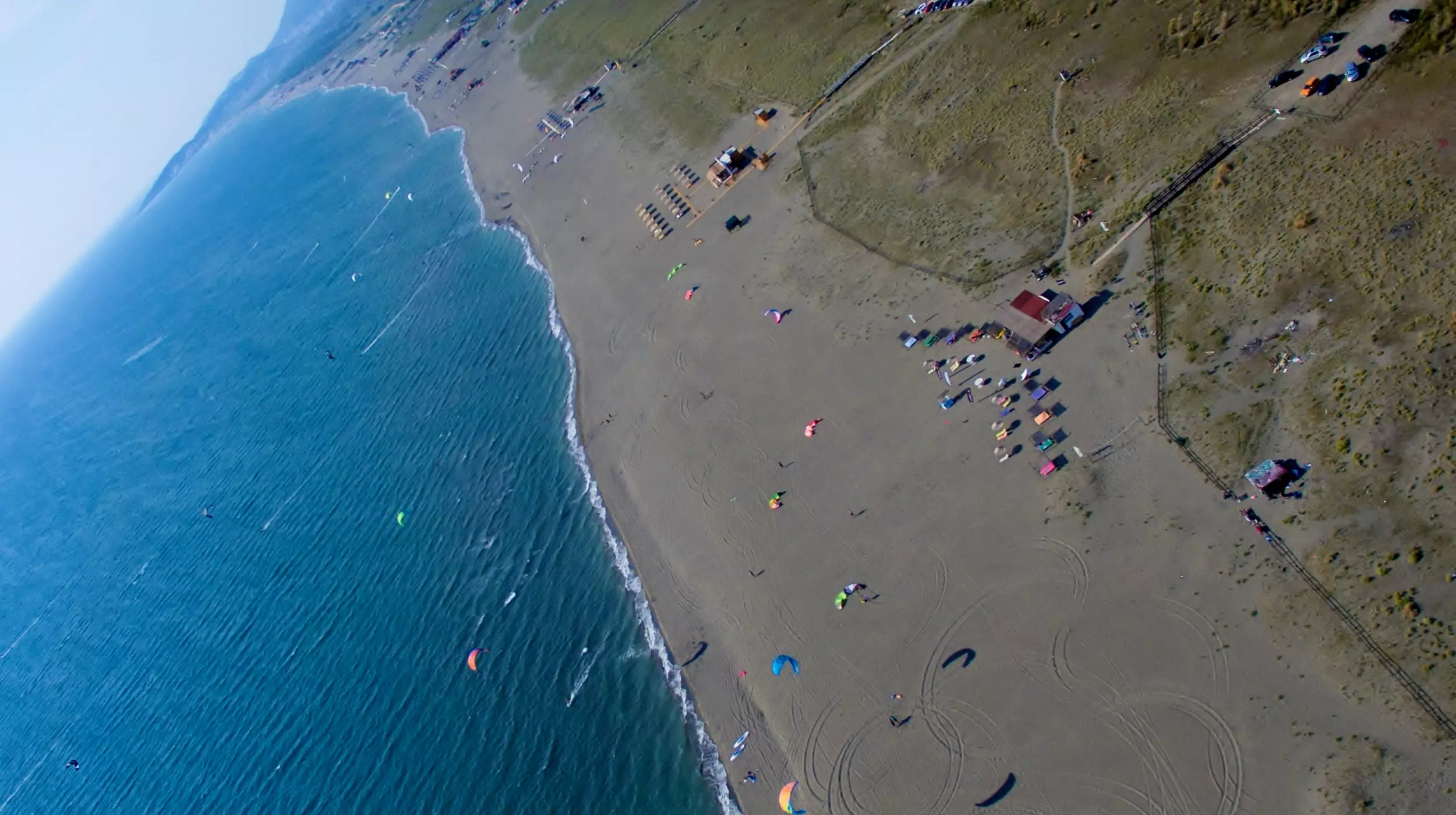 Large beach Ulcinj Montenegro